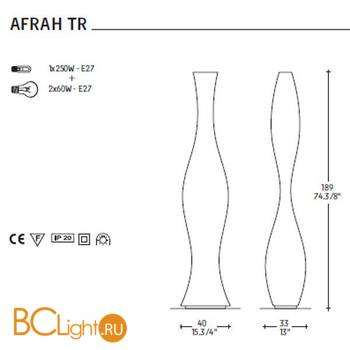 Торшер Alt Lucialternative AFRAH TR ARGENTO LUCIDO - Схема