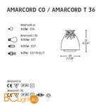 Настольный светильник Alt Lucialternative AMARCORD CO 0107088363101 - Схема