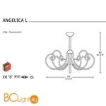 Люстра Alt Lucialternative ANGELICA L Acquamare 0109011354700 - Схема