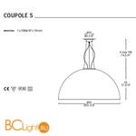 Подвесной светильник Alt Lucialternative COUPOLE S - Схема