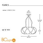 Подвесной светильник Alt Lucialternative FLAN S bianco / giallo 0103070364005 - Схема