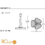 Подвесной светильник Alt Lucialternative INFINITY S bianco 0103113363032 - Схема