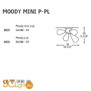 Настенно-потолочный светильник Alt Lucialternative MOODY MINI P-PL 0104035013509 - Схема