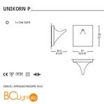 Бра Alt Lucialternative UNIKORN P arancio 0105102344132 - Схема