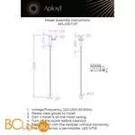 Настенный светильник Aployt Aga APL.016.11.07 - Фото 0