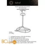 Подвесной светильник Aployt Diana APL.034.03.40 - Фото 14