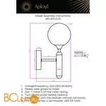 Бра Aployt Ewelina APL.621.01.01 - Фото 0