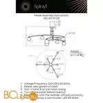 Люстра Aployt Ewelina APL.621.07.09 - Фото 0