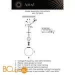 Подвесной светильник Aployt Gracia APL.751.06.01 - Фото 14