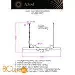 Подвесной светильник Aployt Kolombina APL.622.03.07 - Фото 0