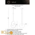 Подвесной светильник Aployt Mila APL.044.16.08 - Фото 10