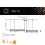 Подвесной светильник Aployt Nicoletta APL.026.03.85 - Фото 3