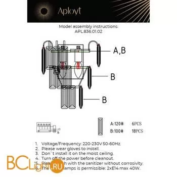 Настенный светильник Aployt Zuzanna APL.836.01.02 - Фото 15