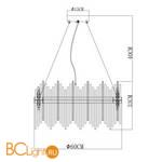 Подвесной светильник Arte Lamp Acapulco A1007SP-12GO - Схема
