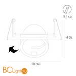 Встраиваемый светильник Arte Lamp Accento A4009PL-1BK - Схема