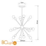 Люстра Arte Lamp Alastor A6702PL-12PB - Схема