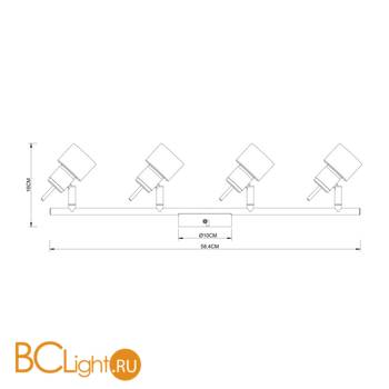 Потолочный светильник Arte Lamp Almach A1906PL-4WH - Схема
