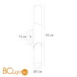 Бра Arte Lamp Aqua-Bastone A2470AP-2AB - Схема