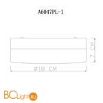 Потолочный влагозащищенный светильник Arte Lamp Aqua-Tablet A6047PL-1CC - Схема