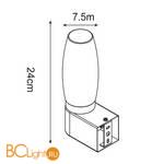 Бра Arte Lamp Aqua A1209AP-1WH - Схема