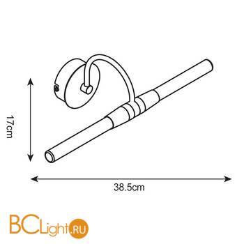 Подсветка для зеркал Arte Lamp Aqua A1208AP-2CC - Схема