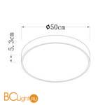 Потолочный светильник Arte Lamp Arena A2672PL-1BK - Схема