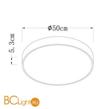 Потолочный светильник Arte Lamp Arena A2670PL-1WH - Схема