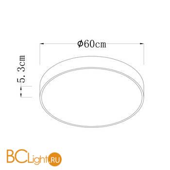 Потолочный светильник Arte Lamp Arena A2671PL-1WH - Схема