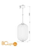 Подвесной светильник Arte Lamp Arwen A1903SP-1BK - Схема