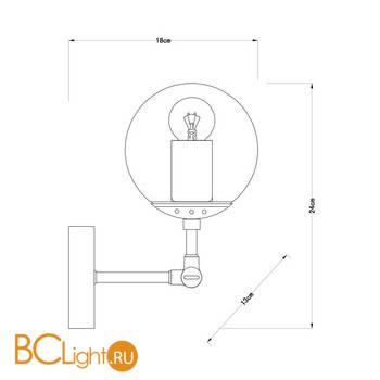 Бра Arte Lamp Bolla A1664AP-1CC - Схема