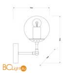 Бра Arte Lamp Bolla A1664AP-1CC - Схема