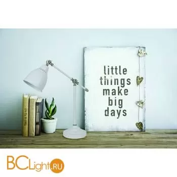 Настольная лампа Arte Lamp Braccio A2054LT-1WH - Фото 1