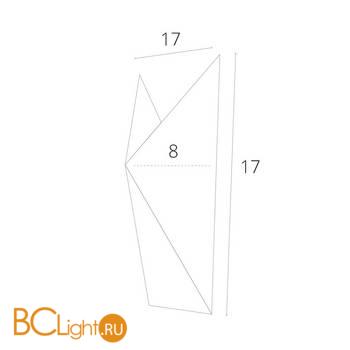 Настенный светильник Arte Lamp Busta A1609AP-1GY - Схема