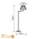 Торшер Arte Lamp California A2872PN-1AB - Схема