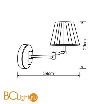 Бра Arte Lamp California A2872AP-1AB - Схема