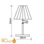 Настольная лампа Arte Lamp California A2872LT-1AB - Схема