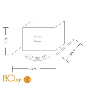 Встраиваемый спот Arte Lamp Cardani Piccolo A5949PL-1BK - Схема