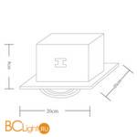 Встраиваемый спот Arte Lamp Cardani Piccolo A5949PL-1BK - Схема