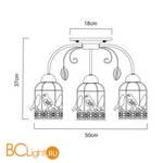 Потолочная люстра Arte Lamp Cincia A5090PL-3WG - Схема