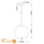 Подвесной светильник Arte Lamp Cody A7768SP-1AB - Схема