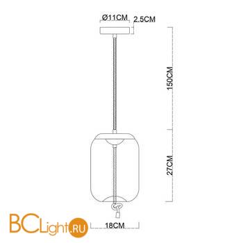 Подвесной светильник Arte Lamp Cody A7766SP-1BC - Схема