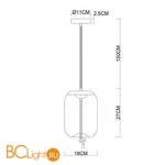 Подвесной светильник Arte Lamp Cody A7766SP-1AB - Схема