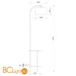 Торшер Arte Lamp Combo A4055PN-1BK - Схема