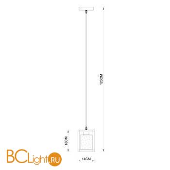 Подвесной светильник Arte Lamp Dublin A7025SP-1BK - Схема