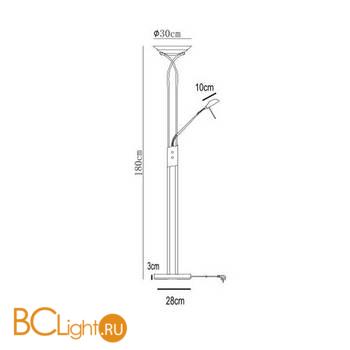 Торшер Arte Lamp Duetto A4399PN-2AB - Схема