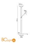 Торшер Arte Lamp Duetto A4399PN-2AB - Схема