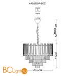Подвесной светильник Arte Lamp Ellie A1027SP-8CC - Схема