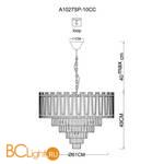 Подвесной светильник Arte Lamp Ellie A1027SP-10CC - Схема