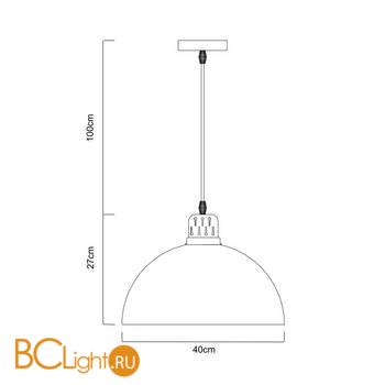 Подвесной светильник Arte Lamp Eurica A4249SP-1BK - Схема