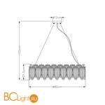 Подвесной светильник Arte Lamp Evie A4052SP-12SG - Схема
